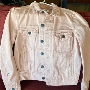 Aero One pink denim jacket